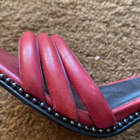 Women's Coach Burgundy Heels Size: 7B - Picture 8 of 13